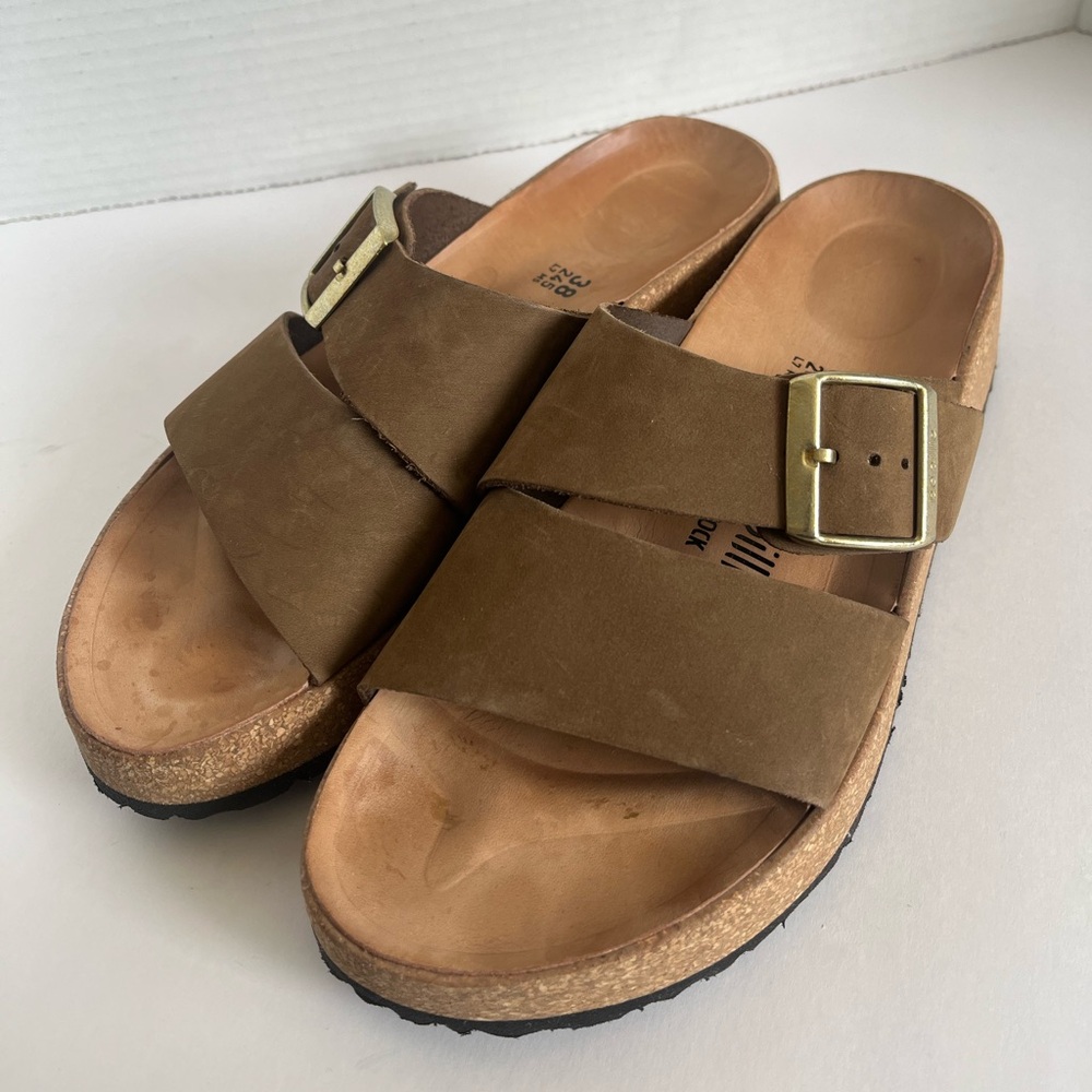 Papillio by Birkenstock Almina in Dark Tea Size 38